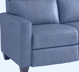 Bassett® Furniture Club Level Tompkins Smoke Power Sofa | Becker Furniture  | Twin Cities, Minneapolis, St. Paul, MN
